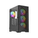 Vida Typhoon ATX ARGB Tempered Glass Gaming PC Case - Black thumbnail 1