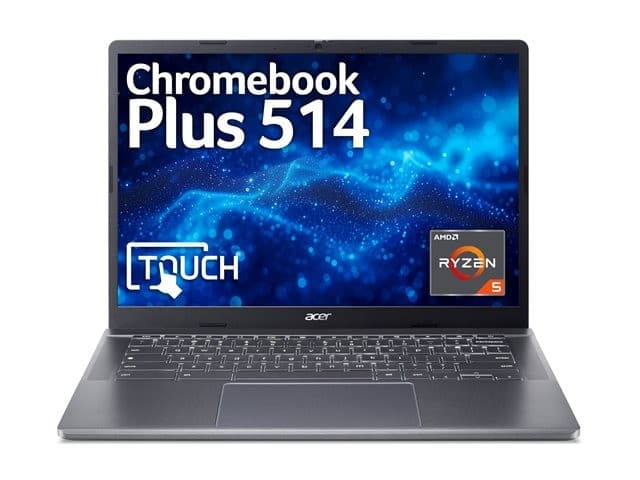 Acer Chromebook Plus 514 CBE574-1T 14" WUXGA Touchscreen AMD Ryzen 5 7520C 8GB 256GB - Steel Grey - Image 2