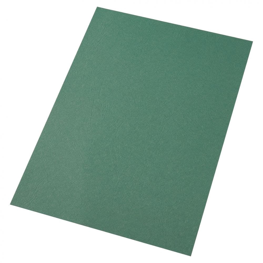 GBC CE040045 Leathergrain Dark Green Binding Covers Pack of 100 - Image 1