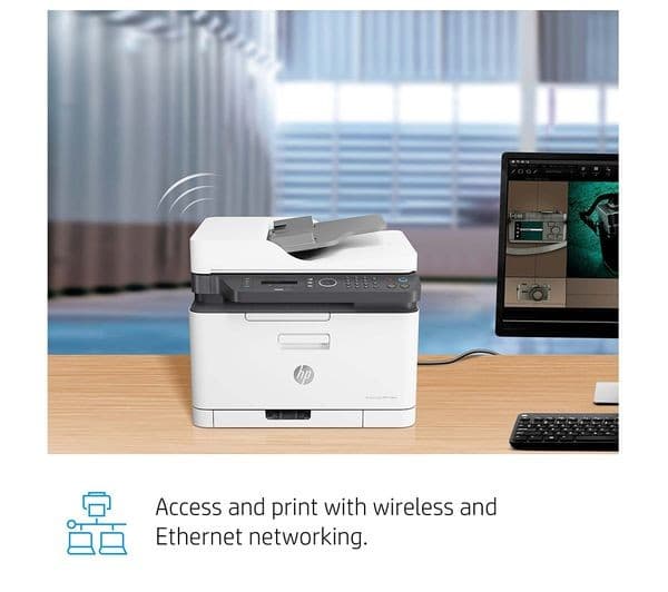 HP Color Laser MFP 179fnw A4 Colour All-in-One Wireless Laser Printer with Fax - Image 2