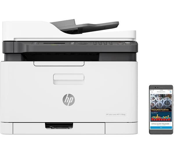HP Color Laser MFP 179fnw A4 Colour All-in-One Wireless Laser Printer with Fax - Image 3