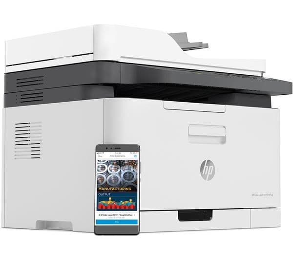 HP Color Laser MFP 179fnw A4 Colour All-in-One Wireless Laser Printer with Fax - Image 4