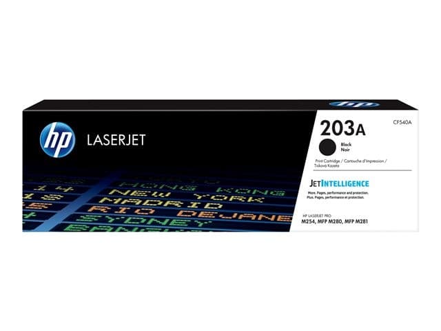 HP 203A Original LaserJet Toner Cartridge for Color LaserJet Pro M254 / MFP M280 / M281 - Black