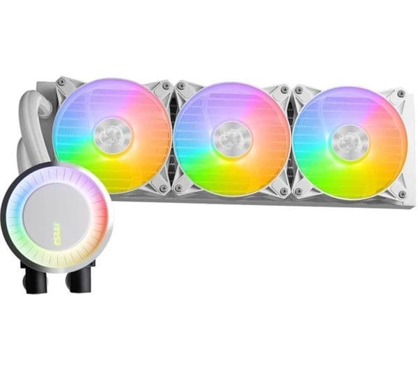 MSI MAG CORELIQUID E360 360mm ARGB Liquid CPU Cooler - White - Image 1
