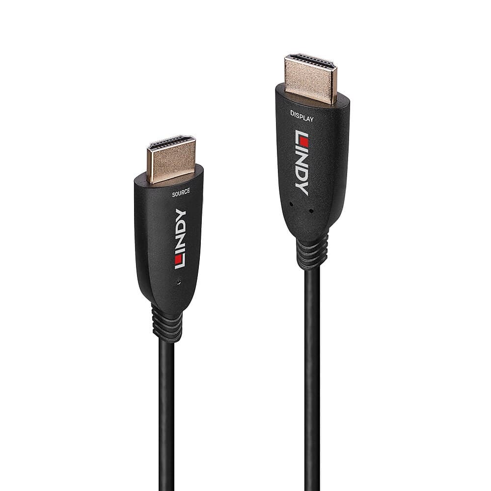 Lindy Fibre Optic Hybrid HDMI 8K60 Cable 20m - Black - Image 1