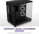 NZXT H6 FLOW RGB ATX Mid-Tower Case Black thumbnail 8