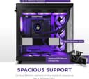 NZXT H6 FLOW RGB ATX Mid-Tower Case Black thumbnail 9