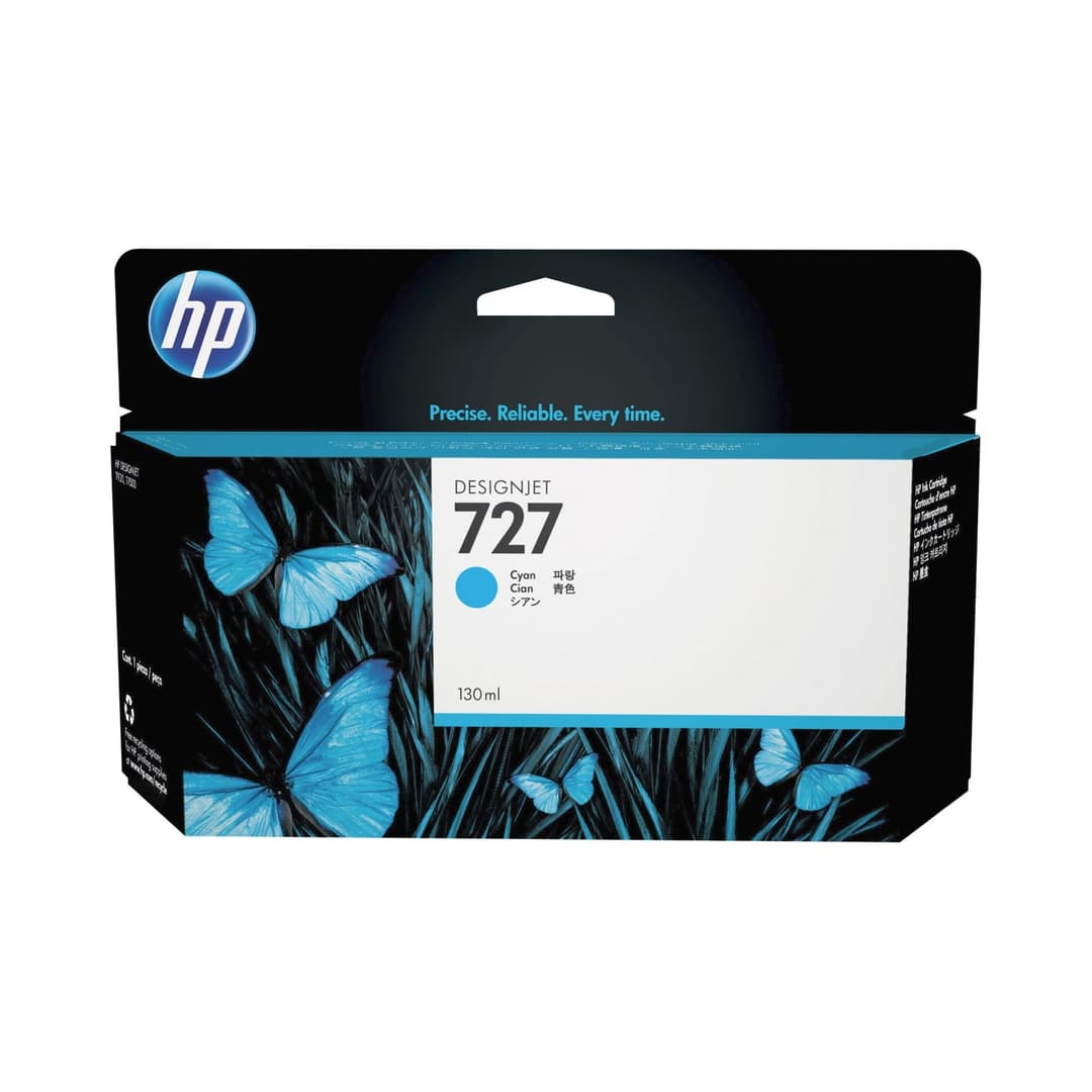 HP 727 Cyan Original Ink Cartridge - Cyan - Image 1