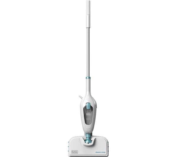 BLACK + DECKER FSM13E1-GB 1300 W Steam Mop - White & Blue - Image 1