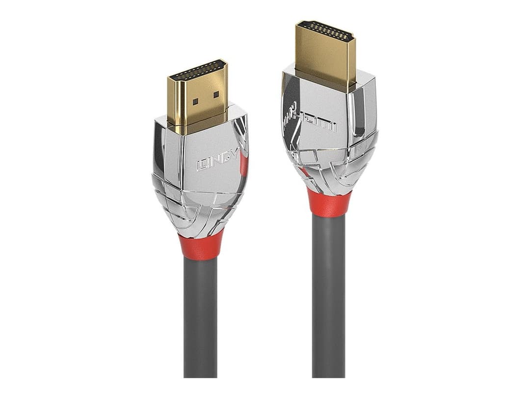 Lindy Cromo Line High Speed HDMI 2.0 Cable with Ethernet 4K 60Hz 3m - Grey - Image 1