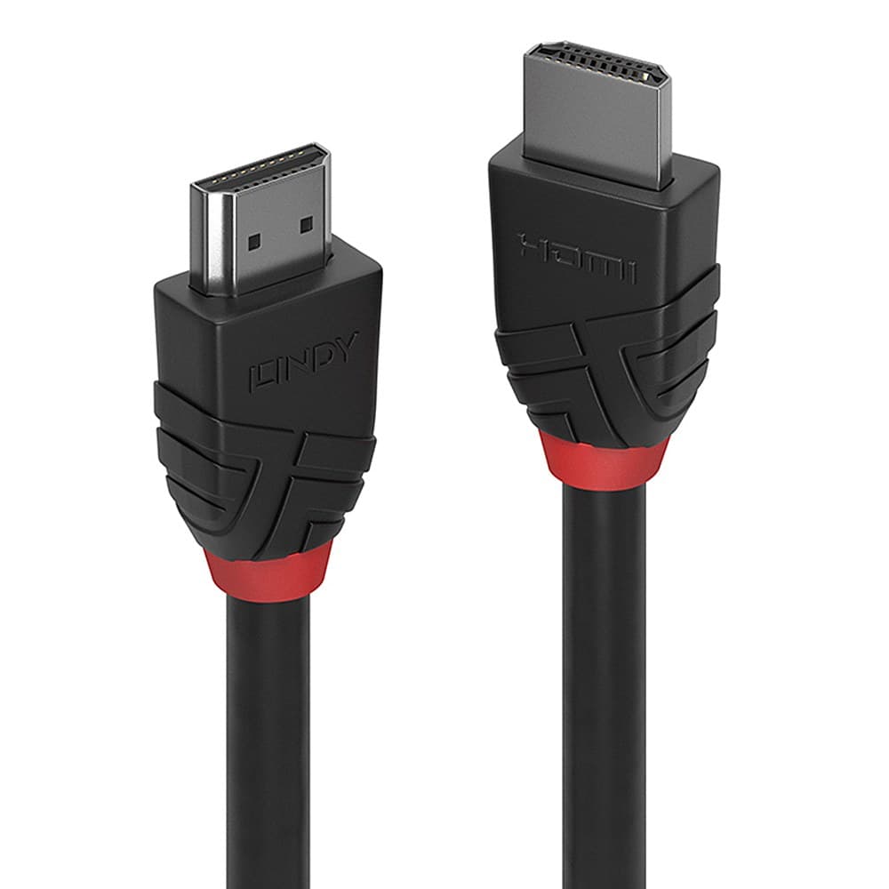Lindy 3m High Speed HDMI Cable, Black Line - Image 1