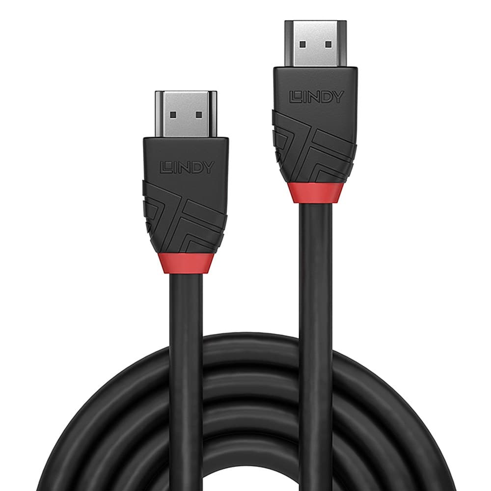 Lindy 3m High Speed HDMI Cable, Black Line - Image 2