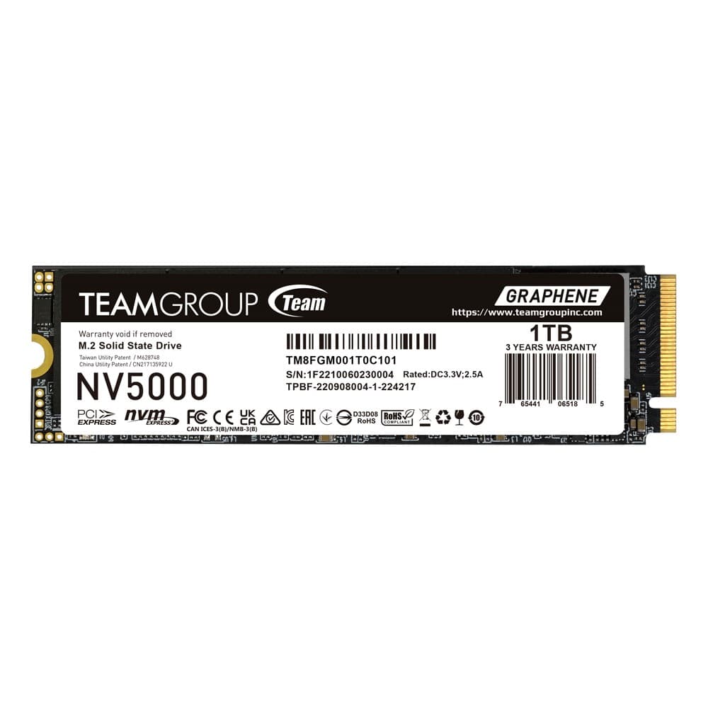 Team Group NV5000 1TB M.2 2280 NVMe PCIe 4.0 Internal SSD
