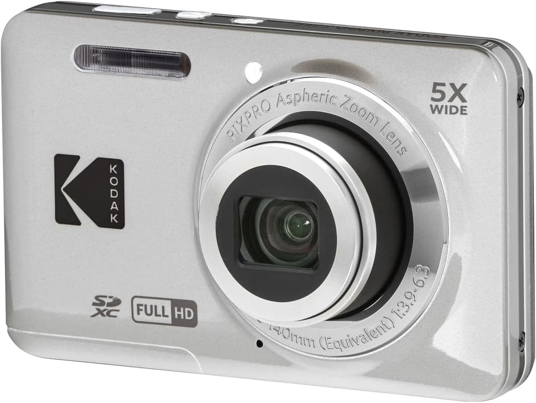 Kodak PixPro Friendly Zoom FZ55 16MP Compact Digital Camera - Silver - Image 2