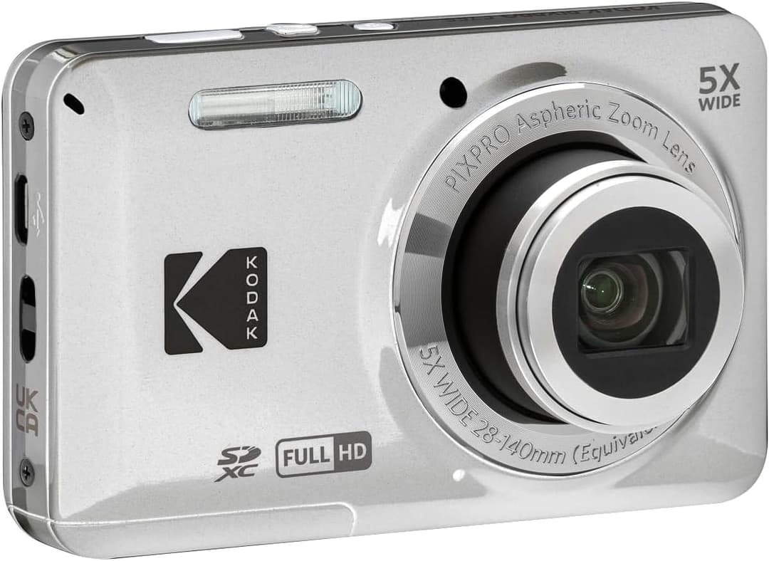 Kodak PixPro Friendly Zoom FZ55 16MP Compact Digital Camera - Silver - Image 3