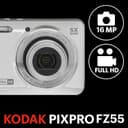 Kodak PixPro Friendly Zoom FZ55 16MP Compact Digital Camera - Silver thumbnail 5