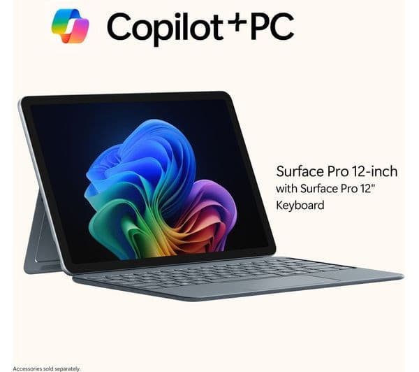 Microsoft Surface Pro 12" Copilot+ PC Snapdragon X Plus 16GB 512GB - Ocean (Device only) - Image 2