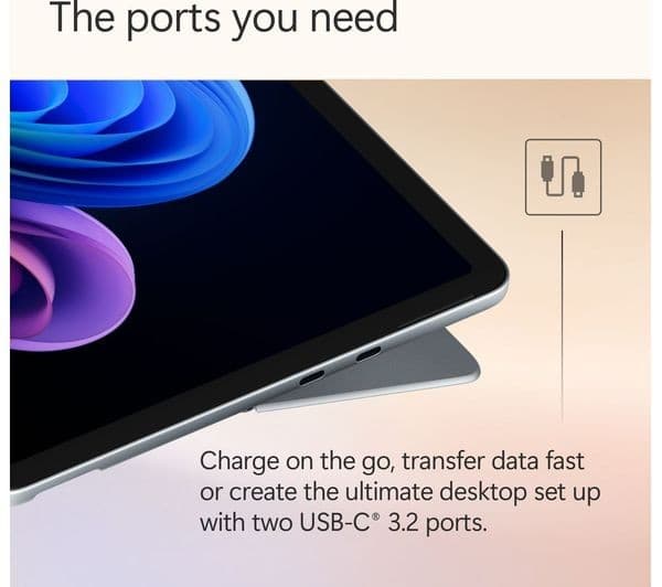 Microsoft Surface Pro 12" Copilot+ PC Snapdragon X Plus 16GB 512GB - Ocean (Device only) - Image 7