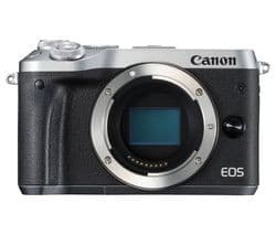 Canon EOS M6 Mirrorless Camera Body Only - Silver