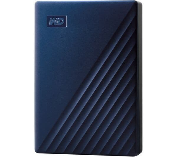 WD My Passport for Mac 5TB Portable Hard Drive - Blue