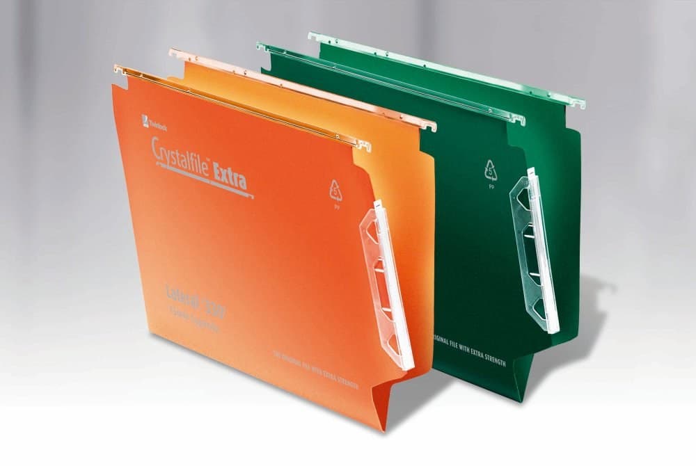 Rexel Crystalfile Extra 330 Lateral File 15mm Green (Pack of 25) - Image 3