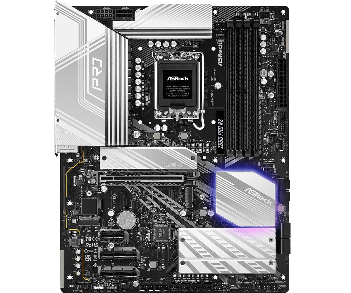 Asrock Z890 Pro RS Intel Z890 LGA 1851 (Socket V1) ATX Motherboard
