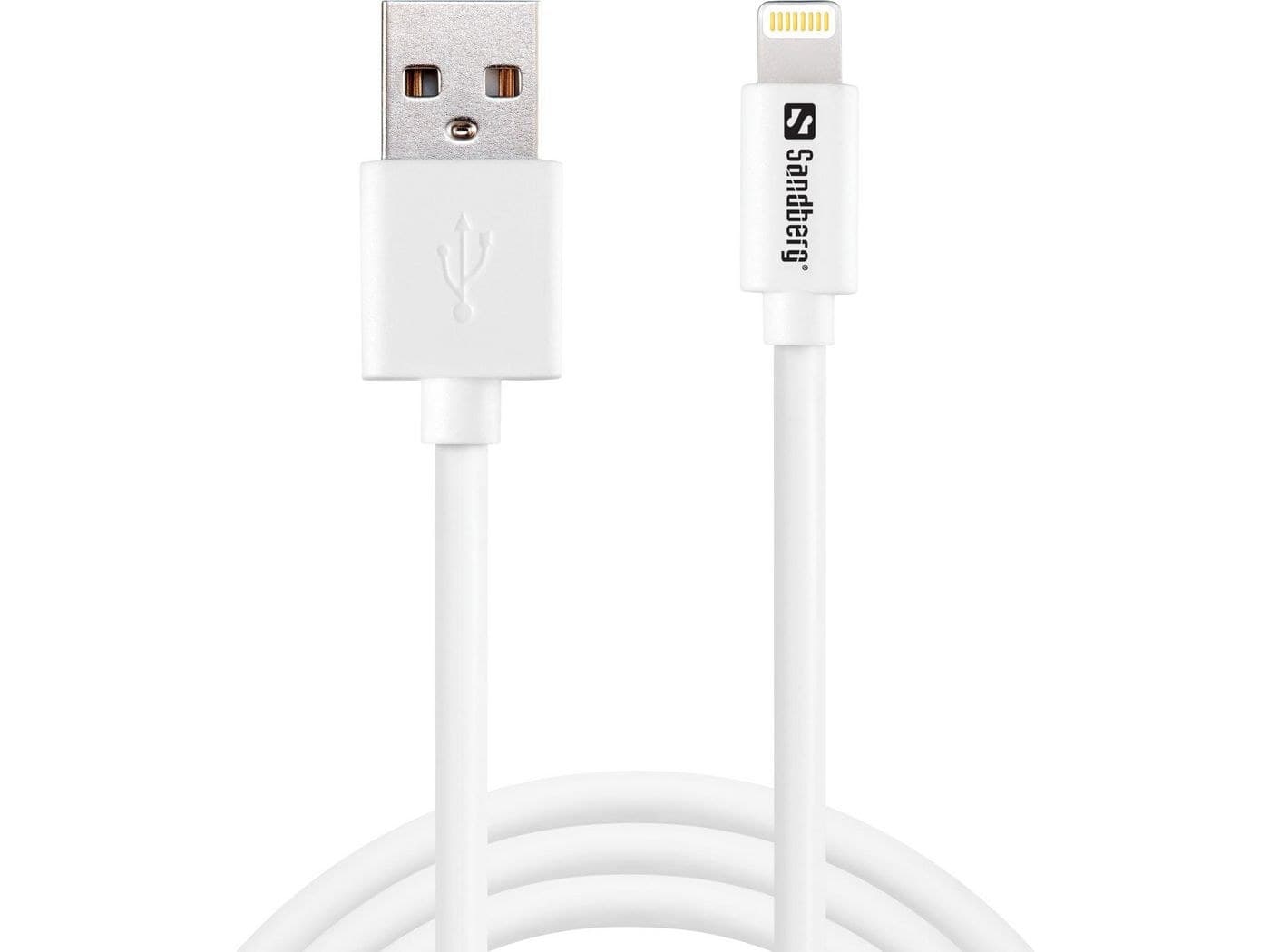 Sandberg SAVER USB-A to Lightning MFi Cable 1m (340-75) - White