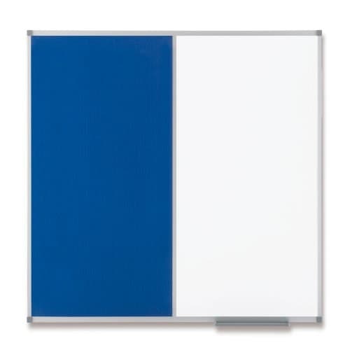 Nobo Classic Combi Blue Felt/Steel Noticeboard 1200x900mm - Image 2