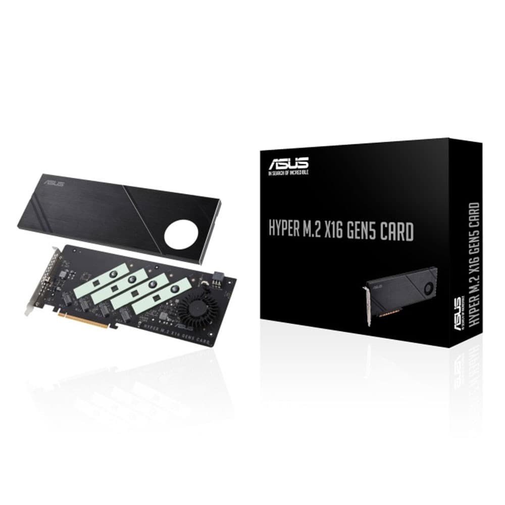 ASUS Hyper PCIe 5.0 x16 Gen5 4 x M.2 Interface Expansion Card