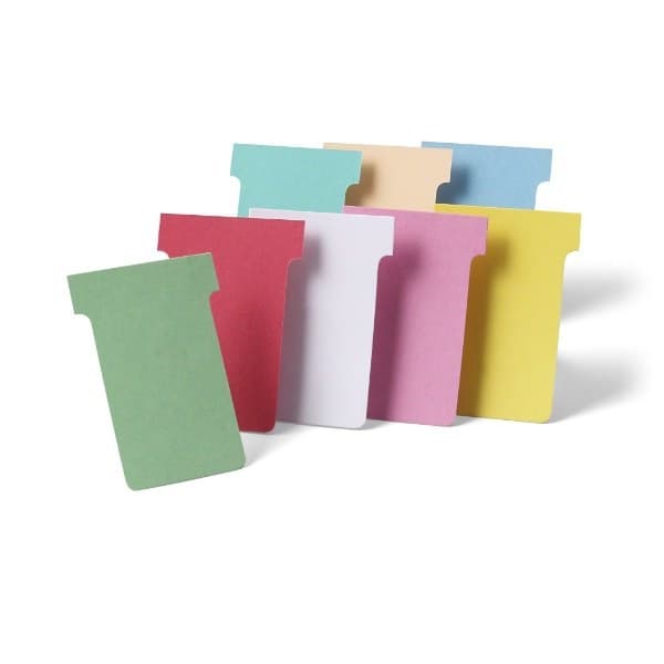 Nobo T-Cards Size 2 48 x 85mm (Pack of 100) - Yellow - Image 1