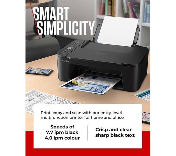 CANON PIXMA TS3750i A4 All-in-One Wireless Colour Inkjet Printer - Black (6671C008) - Image 7