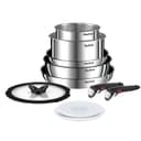 Tefal Ingenio Emotion Stainless Steel Cookware Set 10 Pieces thumbnail 1