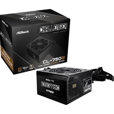 ASRock Challenger CL-750B 750W 80 PLUS Bronze Fully Wired ATX PSU - Image 1