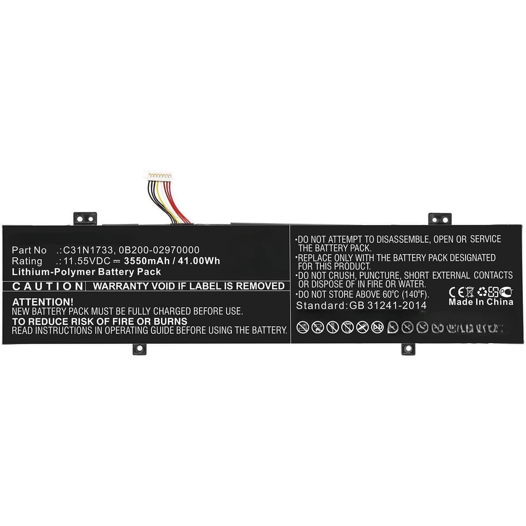 CoreParts MBXAS-BA0267 Replacement Battery for Asus TP412FA Series, 11.55V 3550mAh Li-Pol - Image 1