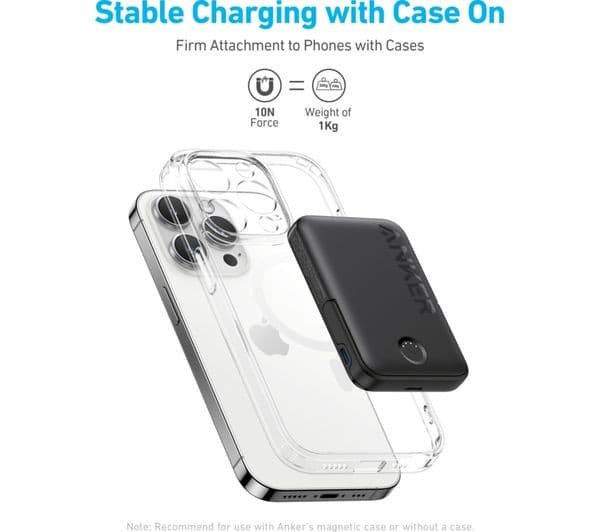 Anker 322 MagGo A1618G11 5000mAh 7.5W Magnetic Wireless Power Bank with Foldable Stand Black - Image 9