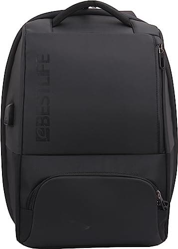 BestLife Neoton 15.6-inch Laptop Backpack with USB Port - Black (BB-3401BK-3) - Image 2