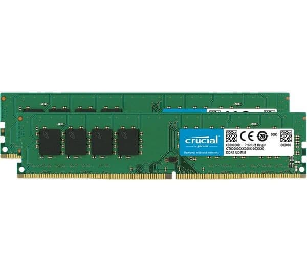CRUCIAL 16 GB 3200 MHz DDR4 Memory Kit - 8 GB x 2 - Image 1