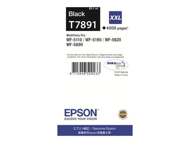 Epson T7891 - XXL size - black - original - print cartridge
