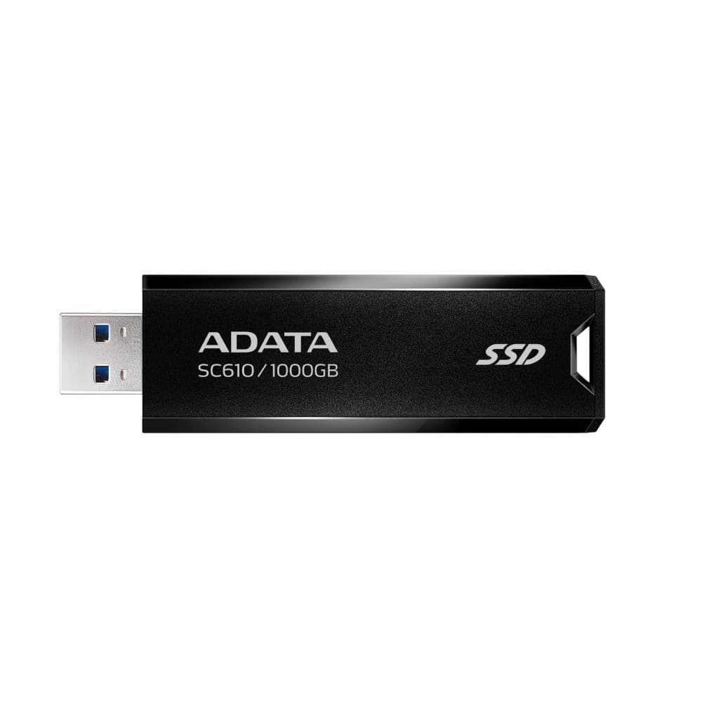 ADATA SC610 USB 3.2 Gen 2 Type-A External SSD 1TB - Black