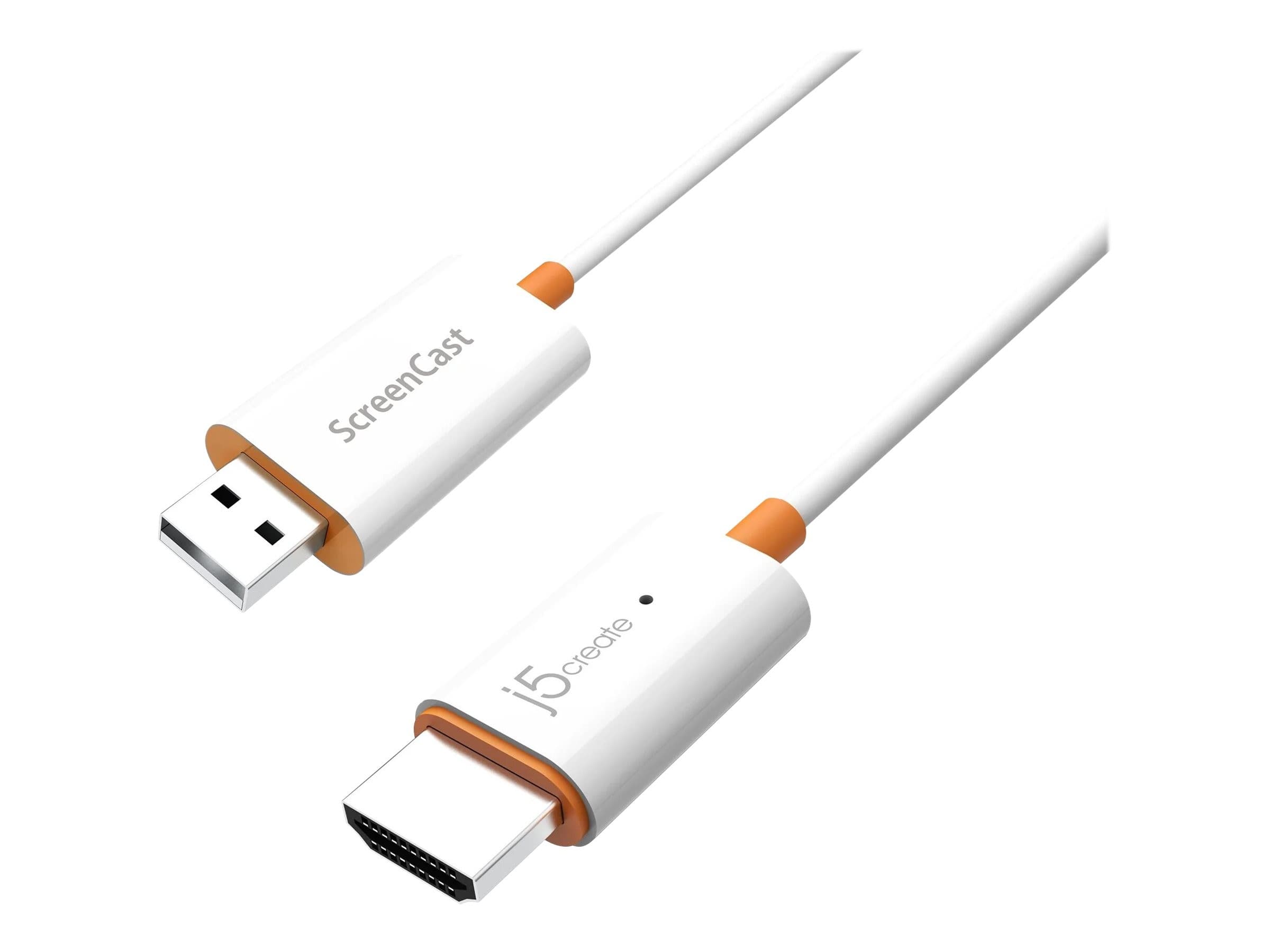 j5create JVAW56 ScreenCast HDMI Wireless Display Adapter - White