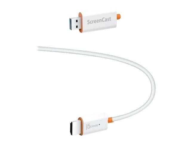 j5create JVAW56 ScreenCast HDMI Wireless Display Adapter - White - Image 4