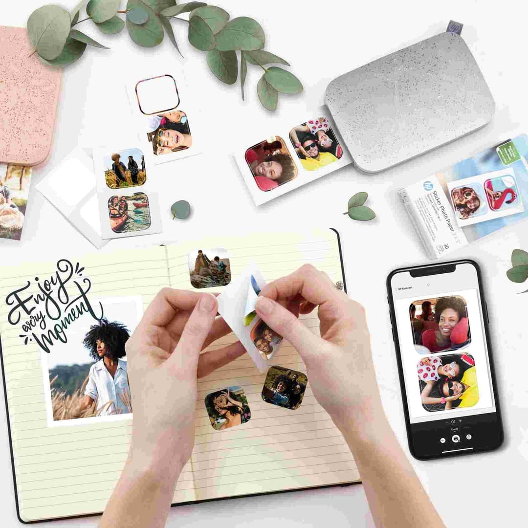 HP Sprocket 2x3" Cut-Out Sticker Zink Photo Paper - 30 Sheets (60 Stickers) - Image 6
