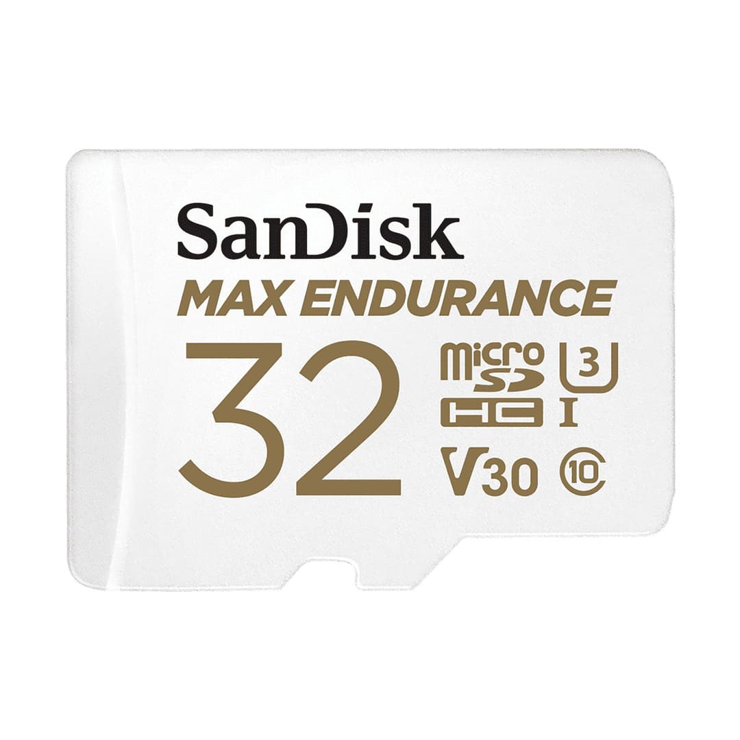 SanDisk Max Endurance microSD UHS-I U3 V30 Memory Card with SD Adapter - 32GB - Image 1