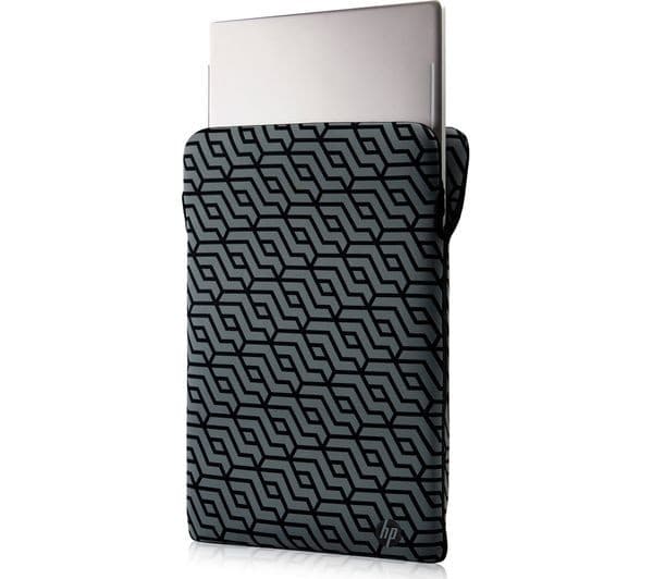 HP Reversible Protective Geo Laptop Sleeve 14.1" - Black - Image 4