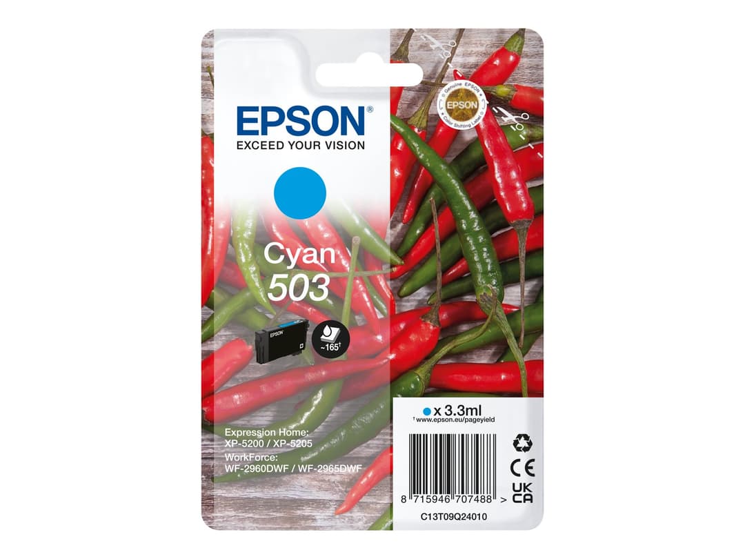 Epson 503 Original Ink Cartridge - Cyan - Image 1