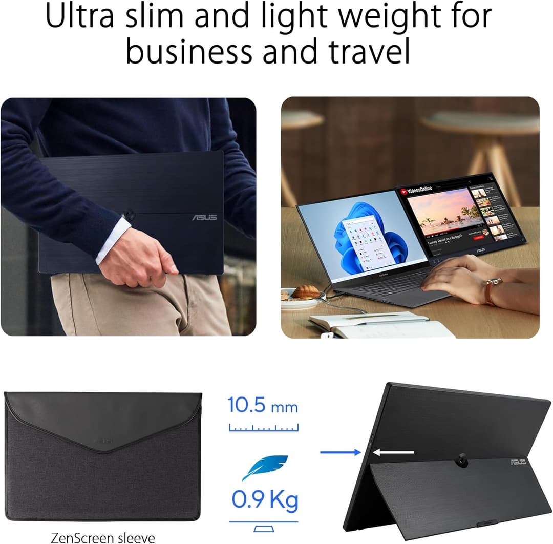 ASUS ZenScreen MB16AHV 15.6" Full HD IPS Portable Monitor - Image 4