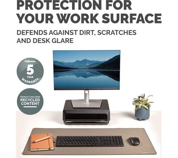 Fellowes Breyta Desk Mat 800 x 400mm - Sand - Image 6