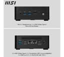 MSI Cubi NUC 13MQG Mini Desktop PC - Intel® Core™ i5, 512 GB SSD, Black thumbnail 7