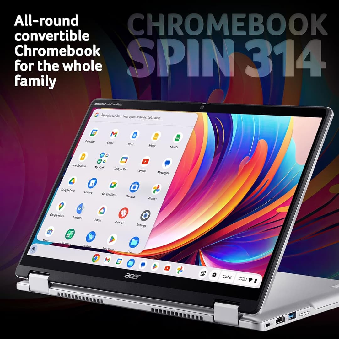 Acer Chromebook Spin 314 Intel Core i3-N305 8GB 128GB Silver - Image 2