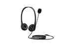 HP Stereo USB Headset G2 (428K6AA) - Black thumbnail 1